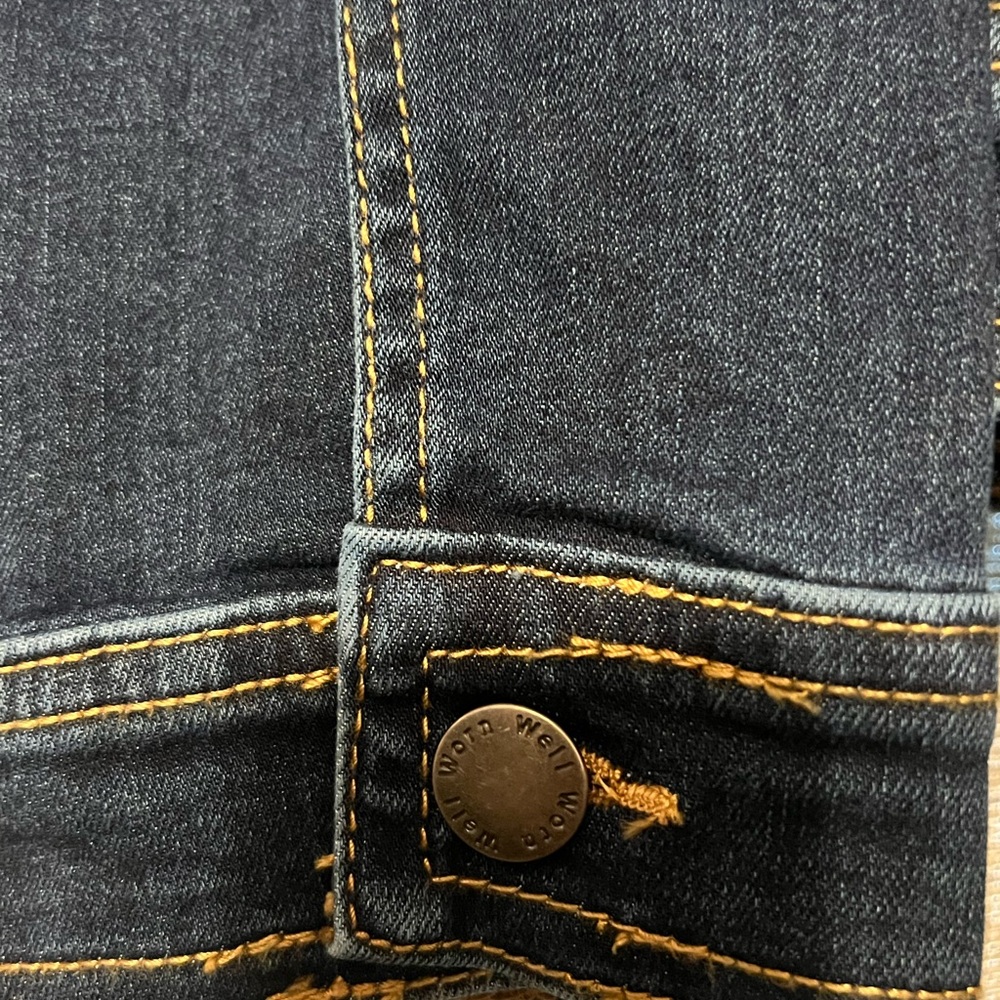 WELL WORN DK BLUE STRETCH COMFORT DENIM JACKET - Picture 4 of 9